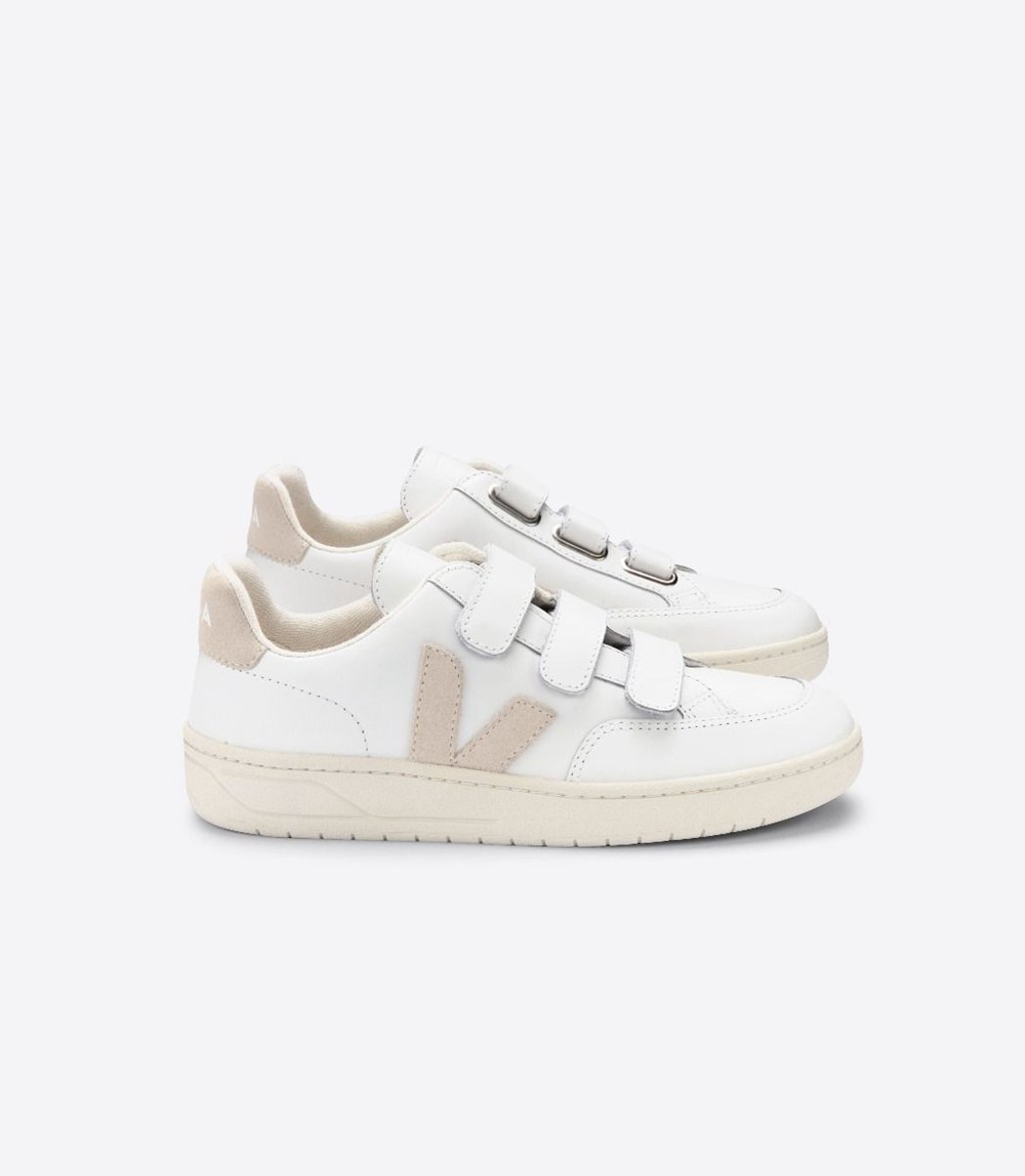 Veja Trainers Mens White - V-lock Leather - IPYA-51970